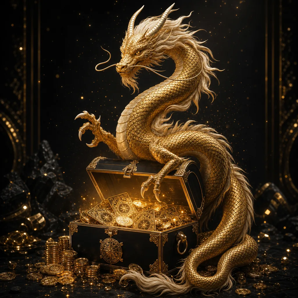 Coffre bonus Binobet entouré d'or